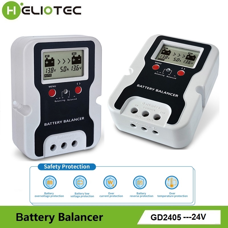 Power Tools Display - 24V バッテリーイコライザー電圧表示付きバッテリーバランサー電圧レギュレーター太陽光発電システム用バッテリー寿命延長ツール