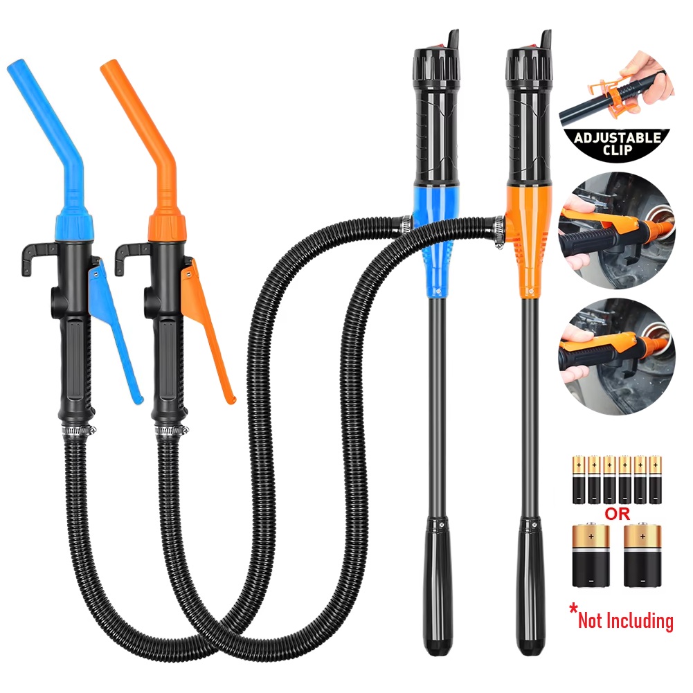 Power Tools China - 電動オイルポンプ、ハンドヘルドサイフォン液体移送ポンプ、毎分2.4ガロン、ポータブル車用ガソリン燃料吸引水ガスツール