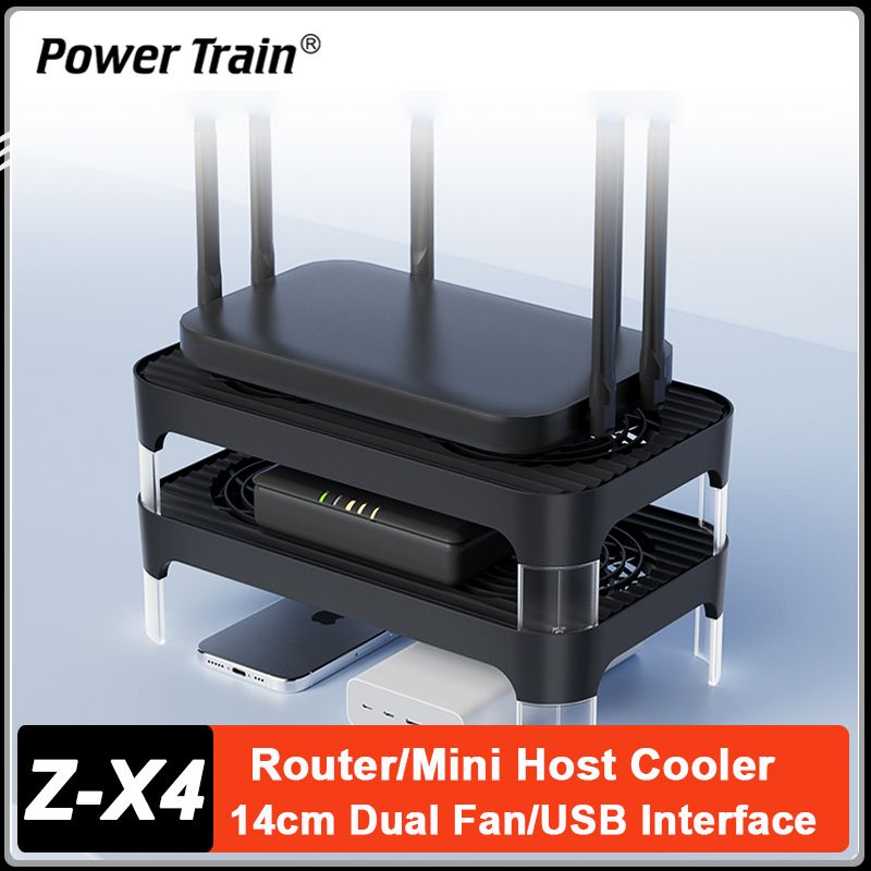 Power Tools For Sale - パワートレイン Z-X4 USB 電源付きルーターファン 14CM デュアルファンルータークーラーベース