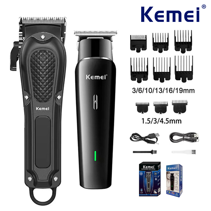 Power Tools For Sale - Kemei 電気バリカンセット UBS 充電式ひげトリマー男性用強力な電気バリカントリミングツール KM-1071、1115、キット