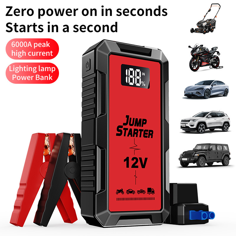 車用緊急ジャンプスターター パワーバンク 12V 6000A - Power Tools Display のレビューと価格