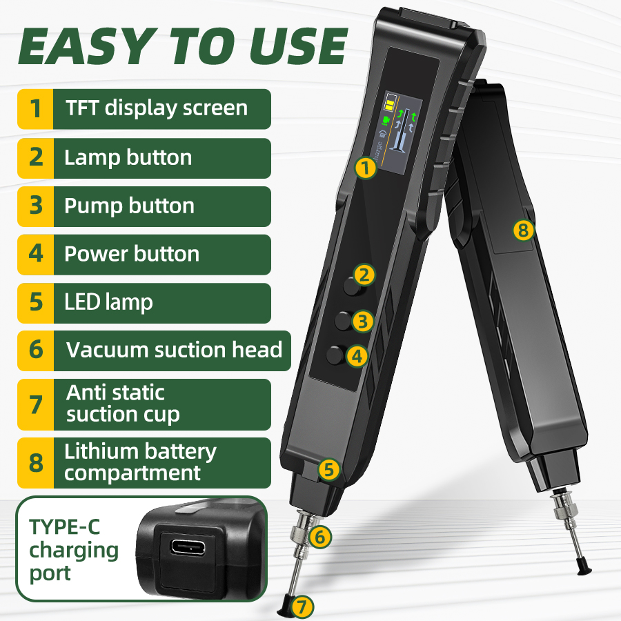 充電式静電気防止電動真空吸引ペンキット – ポータブルSMD - Power Tools Total のレビューと価格