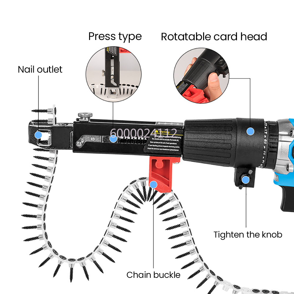 2025年新型コードレス電動ドライウォールスクリューガン、調 - Nail Gun Brad のレビューと価格