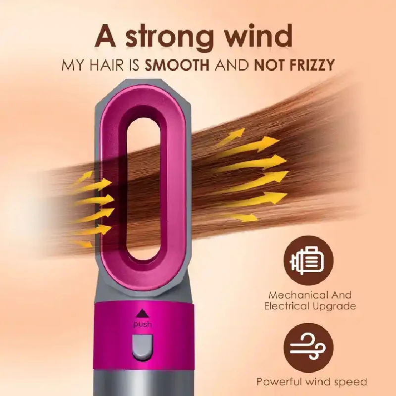 ヘアドライヤー 5-In-1 電気ヘアコーム マイナスイオン - Power Tools China のレビューと価格