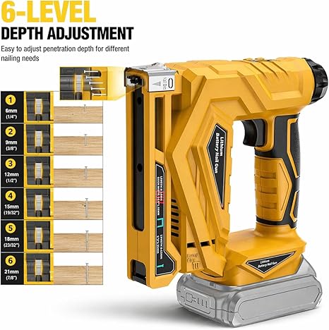 YEARTOP 2モード電動ネイラー/ステープラーガン、コー - Nail Gun Brad のレビューと価格