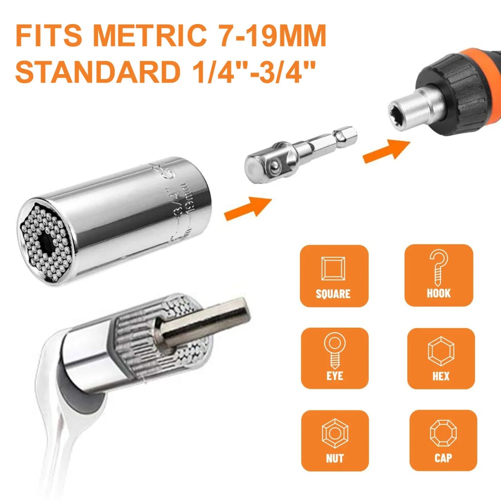 ユニバーサルソケットレンチトルクヘッドセットラチェットスーパ - Power Tools For Sale のレビューと価格
