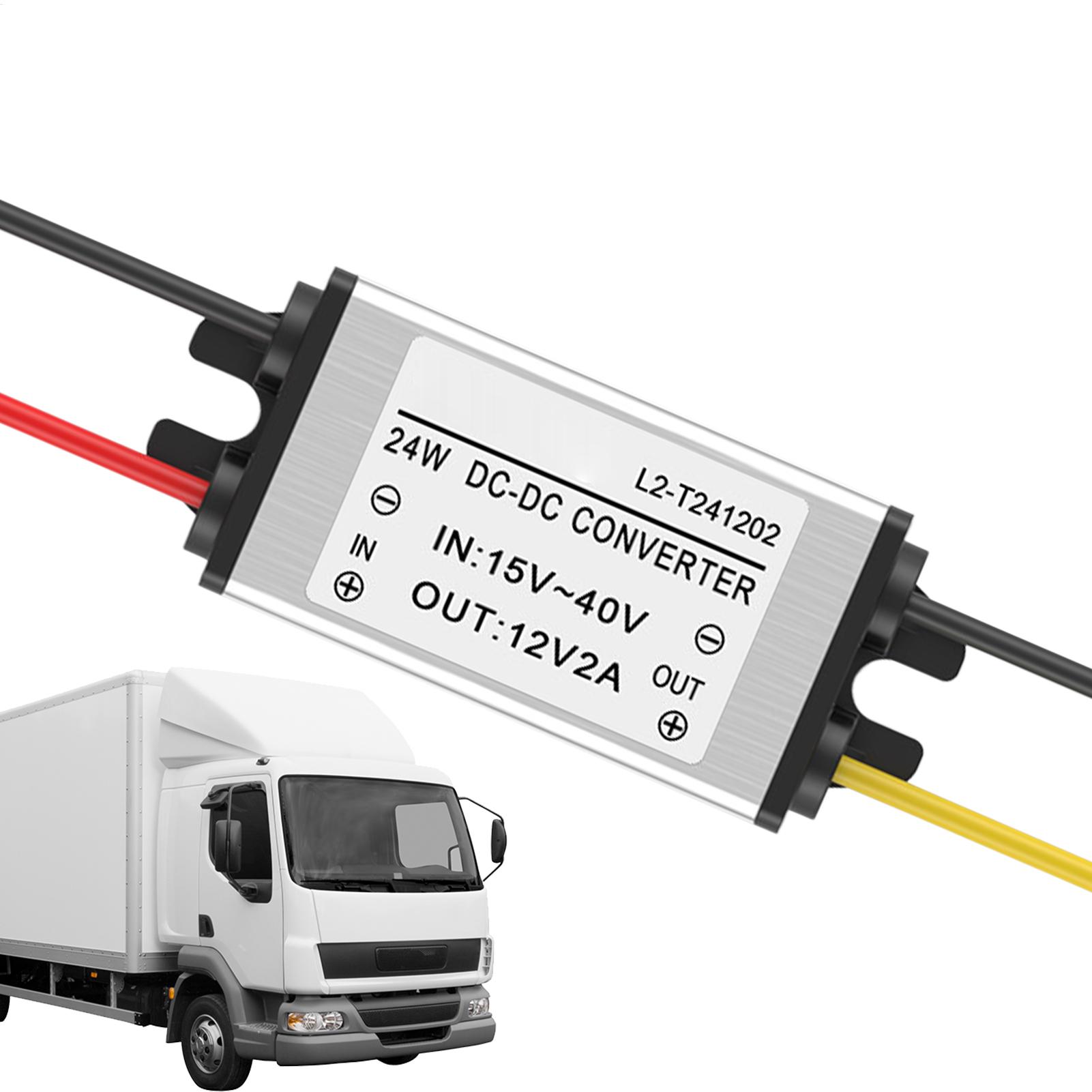 調整可能なDC降圧電源アダプター12V電圧コンバーター、車、 - Power Tools In Automotive のレビューと価格