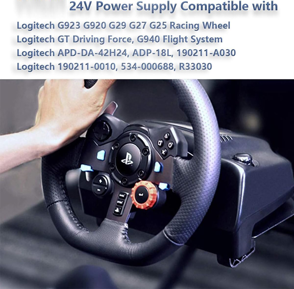 24V ACアダプター充電器、ロジクールレーシングホイールG - Power Tools For Sale のレビューと価格