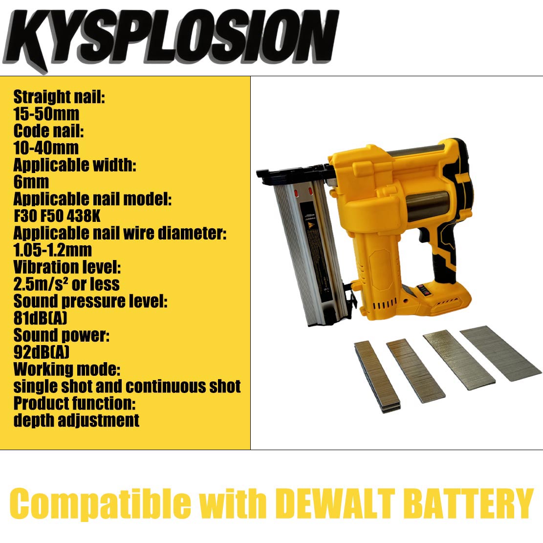 2in1ブラシレス電動ネイルガンF15-F50 K410コー - Nail Gun Brad のレビューと価格