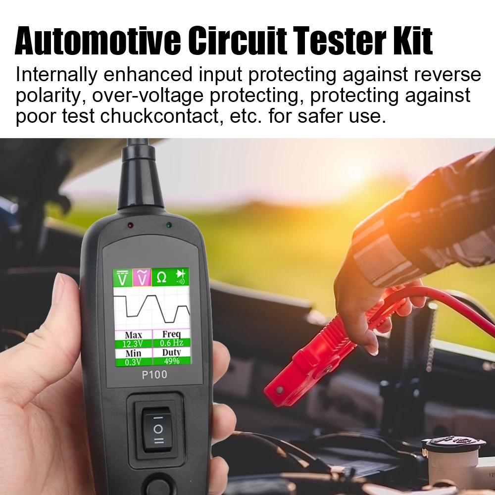 P100自動車回路テスター 12V 24V電源回路プローブキ - Power Tools In Automotive のレビューと価格