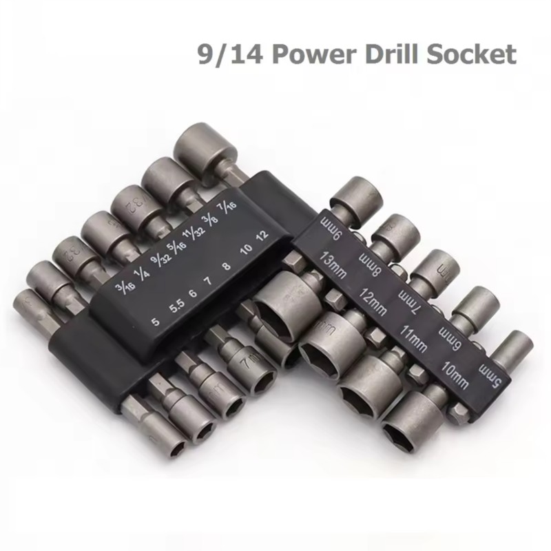 9/14 個セットソケットレンチ電動ドリルビットナットドライ - Power Tools For Sale のレビューと価格