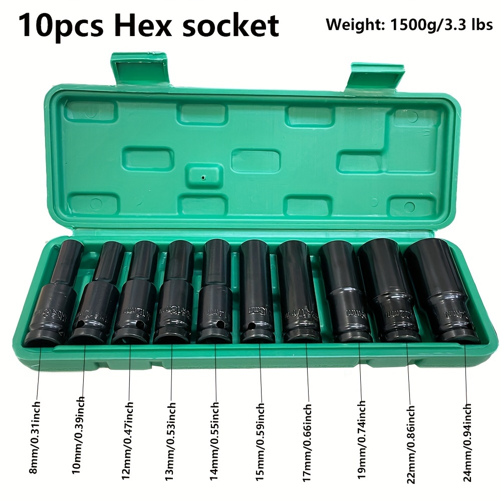 10個入り 1/2インチ 8-24mm 電動工具用インパクト - Power Tools For Sale のレビューと価格